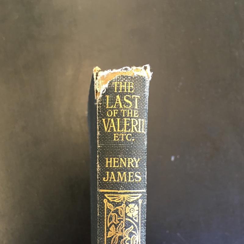 An early edition of James's The Last of the Valerii