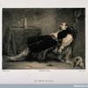 A man lies dead or unconscious in his chair, his last glass of drink fallen from his hand. Lithograph by Lamy, c. 1860, after Villain. Wellcome Library, London.